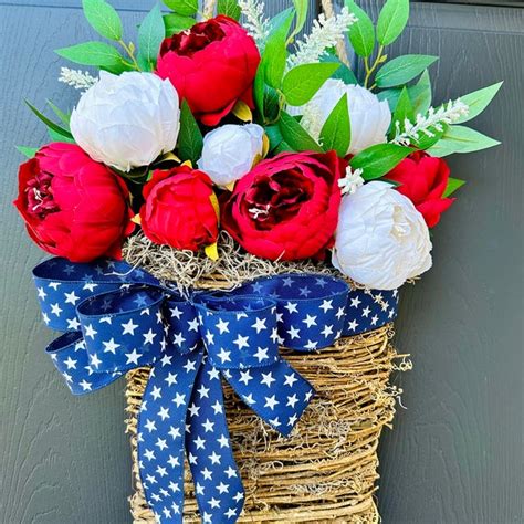 Red White Blue Decor Etsy