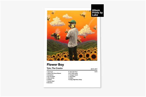 Tyler The Creator Flower Boy Album Cover Poster A4 A3 A2 Etsy