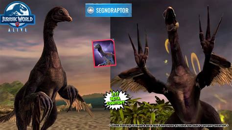 Legendary SEGNORAPTOR LEVEL 30 FIRST LOOK PVP All New 2 17 Jurassic