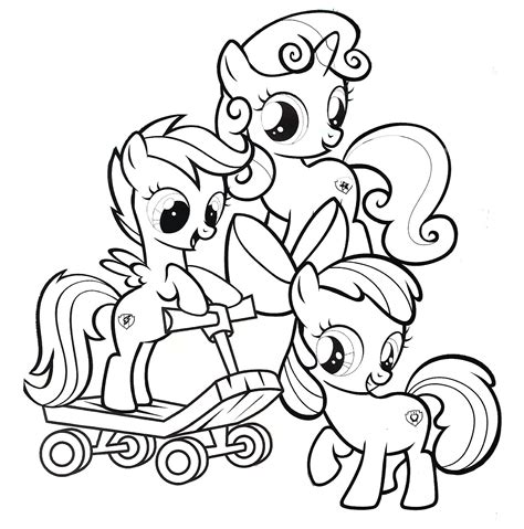 My Little Pony Coloring Pages Pdf Cartoon