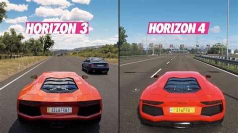 Forza Horizon 4 Vs Horizon3 Direct Engine Sound Comparison Youtube