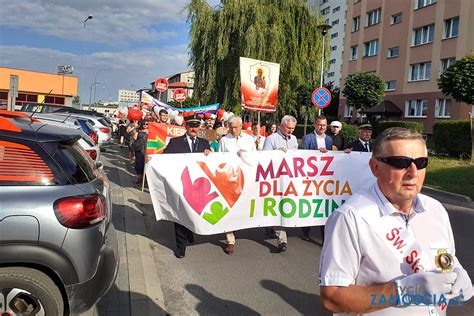 Marsza Dla Ycia I Rodziny Przeszed Ulicami Zamo Cia