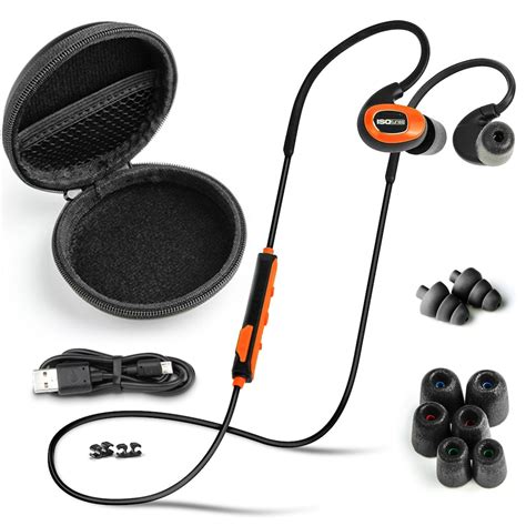 Isotunes Pro Bluetooth Noise Isolating Earbuds Safety Orange The Home Depot Canada