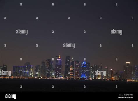 financial district  doha qatar stock photo alamy