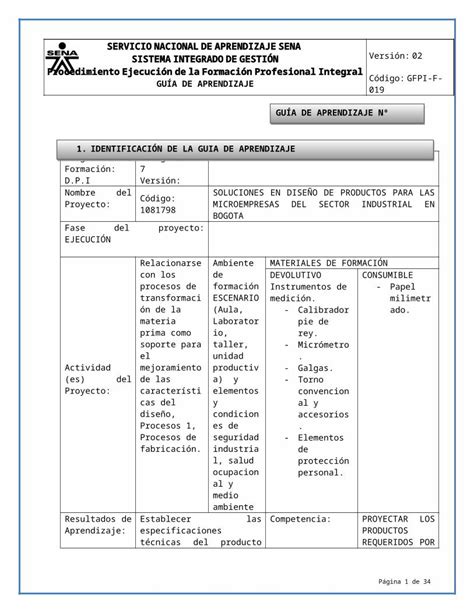 Docx Web Viewservicio Nacional De Aprendizaje Sena Sistema Integrado