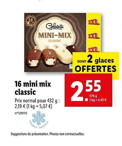 Promo Mini Mix Classic Chez Lidl Icatalogue Fr