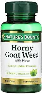 Nature S Bounty Horny Goat Weed With Maca 60 Capsules Pack Of 2