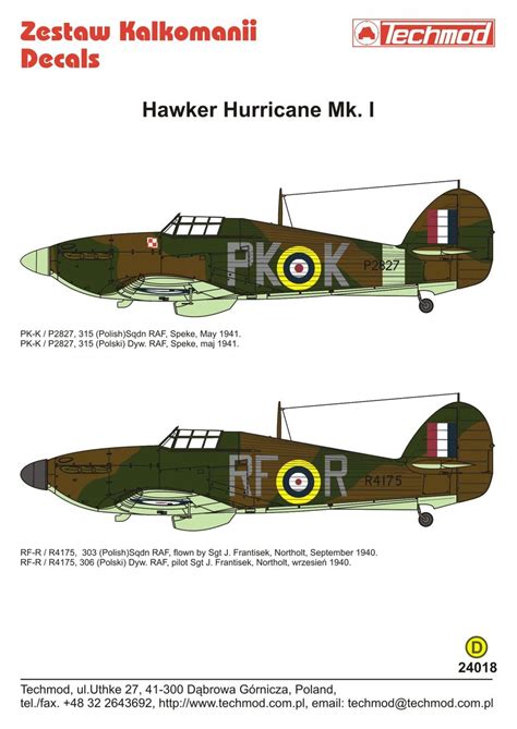 Hawker Hurricane Mk Ic Techmod 24018