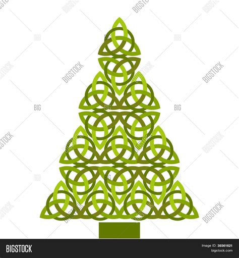 Christmas Tree Celtic Vector & Photo (Free Trial) | Bigstock