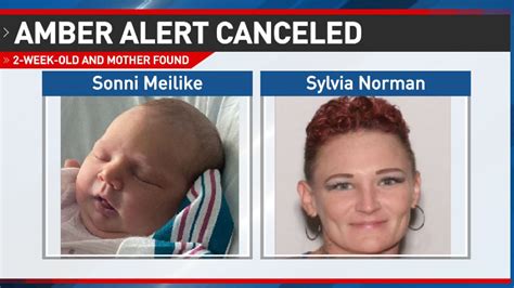 Amber Alert Canceled After 2 Week Old Girl And Non Custodial Mother Found