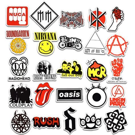 50 Pcs Rock Sticker Music Retro Band Graffiti Jdm Stickersにdiy Guitar Motorcycle Laptop Luggage