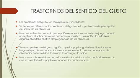 Fisiologia Del Sentido Del Gusto Y El Olfato Pptx