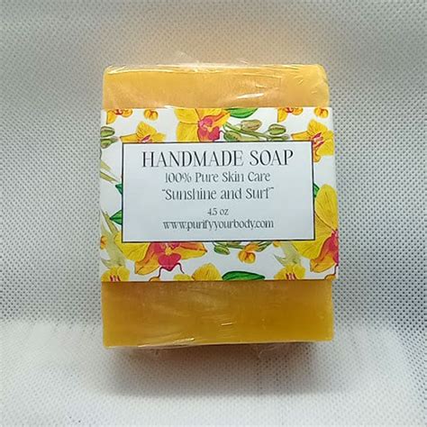 Handmade Soap Sunshine And Surf Scent Purify Your Body