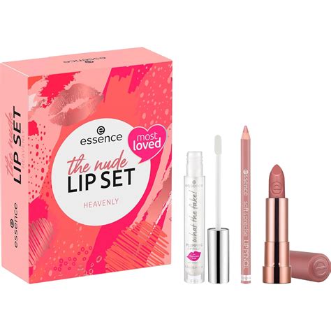 Essence Cosmetics The Nude Lip Set Heavenly Lip Kit Lippenstift Set