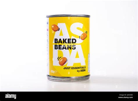 Asda Essentials Price Baked Beans in the Yellow Label Stock Photo - Alamy