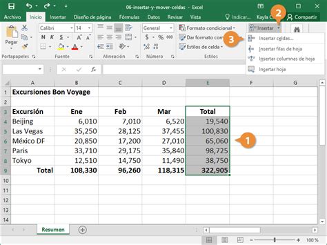Insertar Y Mover Celdas Customguide Hot Sex Picture