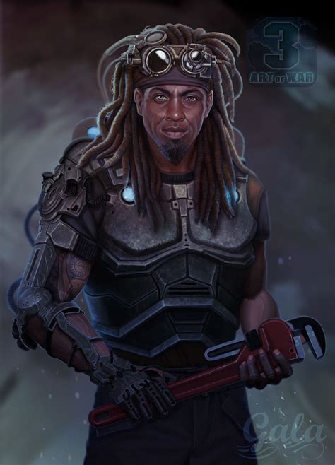 Menofcolorinfantasyart Mechanic By Galina Kalinina Cyberpunk