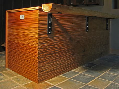 Bar Front Using TG 3D Decorative Paneling Kitchen Islands And Bars