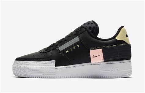 Nike AF1 Type Black Pink Tint CI0054-001 Release Date - SBD