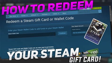 How To Redeem Your Steam Gift Card Youtube