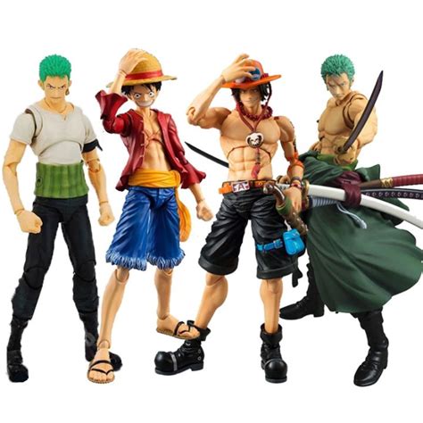 Anime One Piece Monkey D Luffy Roronoa Zoro Portgaz D Ace Articulado