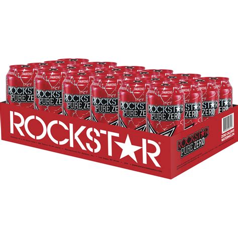 (24 Cans) Rockstar Pure Zero Energy Drink, Watermelon, 16 fl oz ...