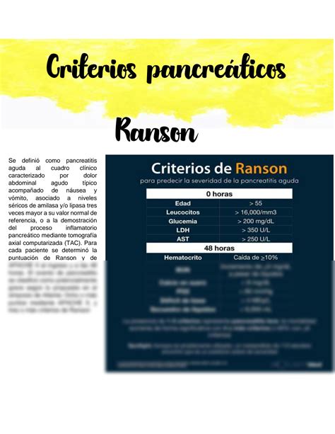 Solution Criterios Pancre Ticos Studypool