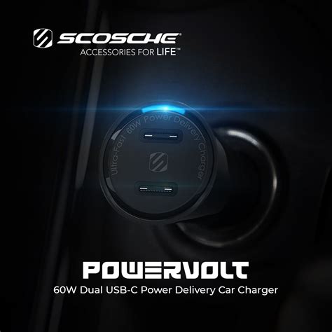 Scosche Launches Powervolt W Dual Pd Usb C Ultra Fast Car Charger