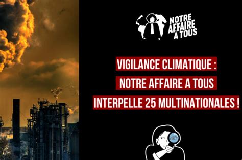 Climat Notre affaire à tous pointe le manque de vigilance de 25