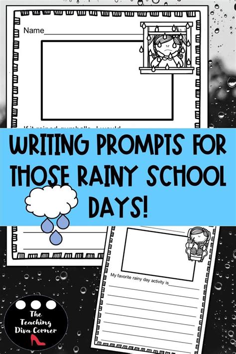 Rainy Day Writing Prompts | Writing activities, Writing prompts, Back ...