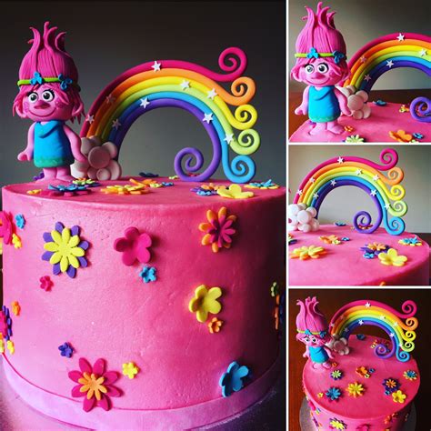 Trolls Poppy Birthday Cake