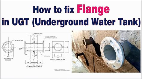 How To Fix Flange In Ugt Underground Water Tank Youtube