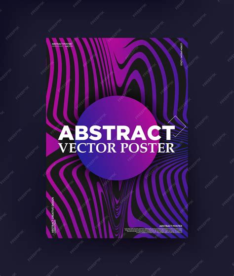 Premium Vector Modern Geometric Design With Gradient Stripes And A Circle Suitable For Posters