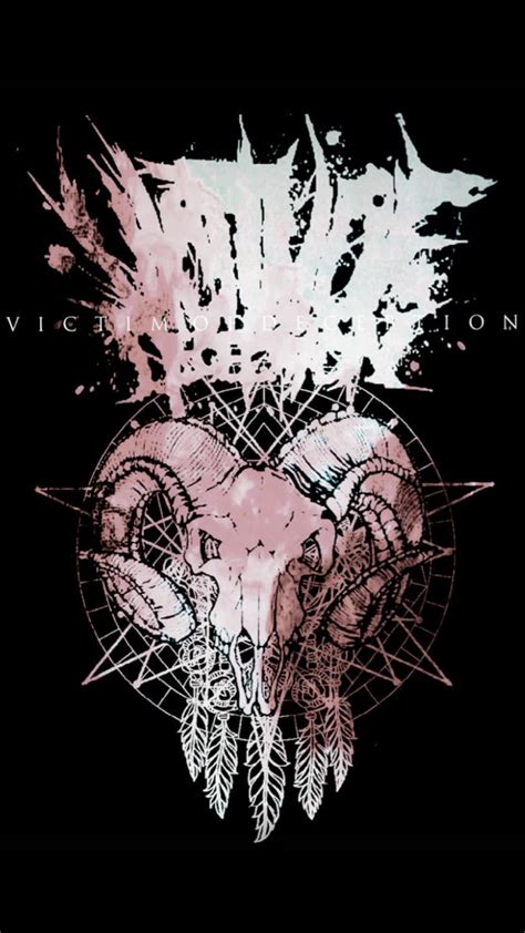 Victim Of Deception New Deathcore Band Artwork Iphone Wallpaper