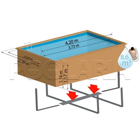 Piscina De Madera Gre Sunbay Marbella X X Poolaria