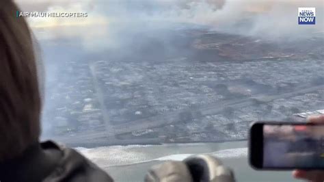 Watch Aerial Video Shows The Aftermath Of The Raging Fires That Ripped