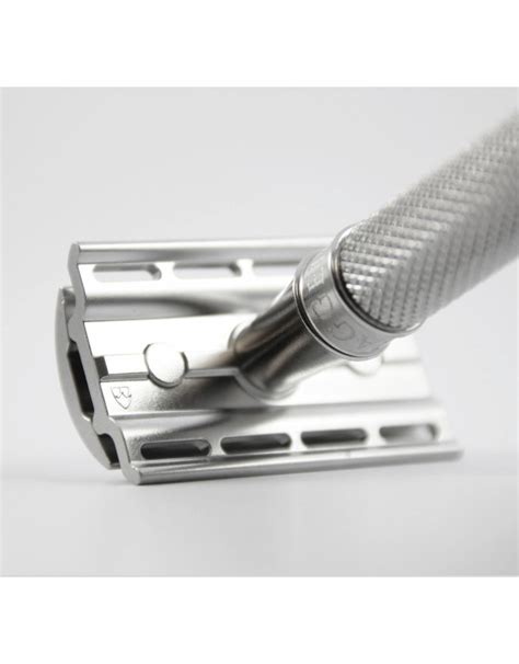 Edwin Jagger 3One6 Stainless Steel Knurled Safety Razor Just For Him