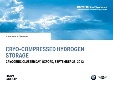 Cryo Compressed Hydrogen Storage