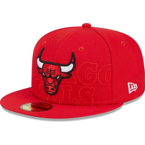 New Era Flat Brim 59FIFTY Draft Edition 2023 Chicago Bulls NBA Red