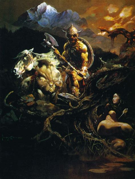 Frank Frazetta Fantasy Art Men Dark Fantasy Art