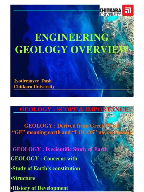 6058engineering Geology Lecture Pdf Sedimentary Rock Geology