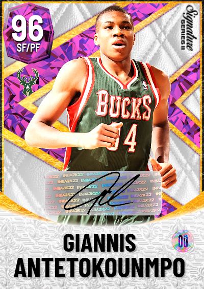 Nba K Kdb Custom Card Giannis Antetokounmpo