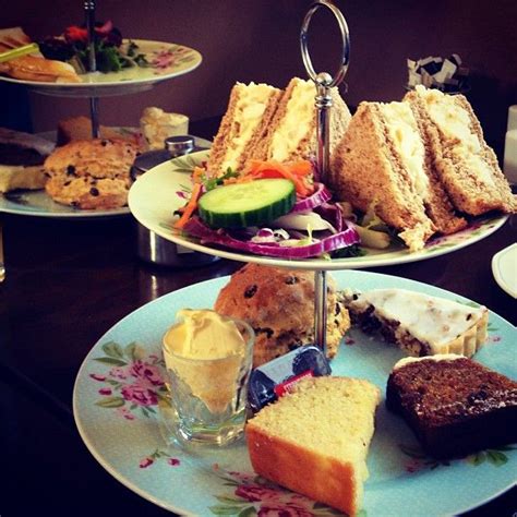 Afternoon Tea At Bamburgh Castle In Northumberland England By