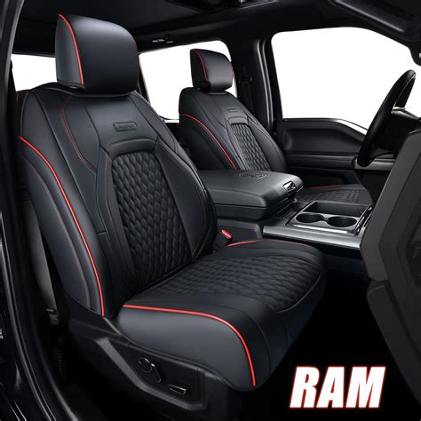 Truck Seat Covers Dodge Ram 1500 Full Coverage Leather 2 Front Seats