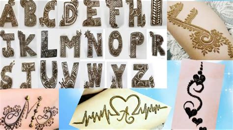 Alphabet Mehndi Designs Abcd Mehndi Designs A To Z Latter Tattoo