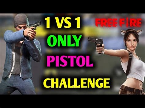 1 VS 1 ONLY PISTOL CHALLENGE IN FREE FIRE FREE FIRE ONLY G18 GUN