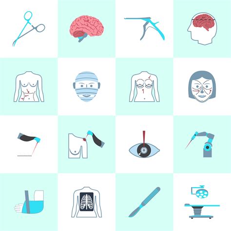 Surgery Icons Set 443577 Vector Art At Vecteezy