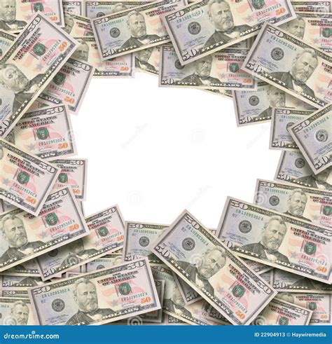 Money On White Floor With Blank Area Stock Photos - Image: 22904913