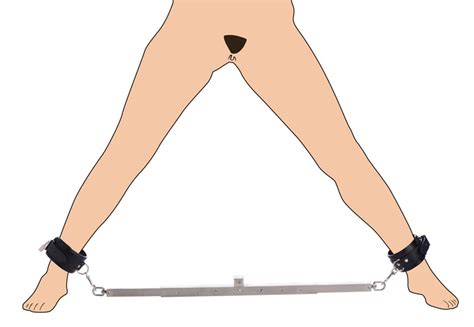 Squat Anal Impaler With Spreader Bar And Cuffs O Kinky