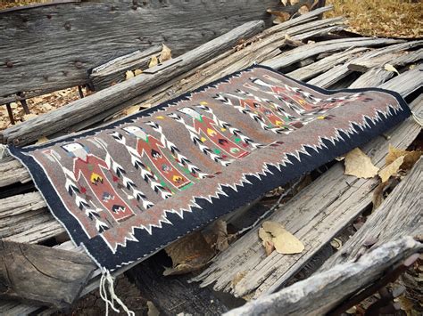 Navajo Yei Rug Woven Wall Hanging Southwestern Wall Decor Native